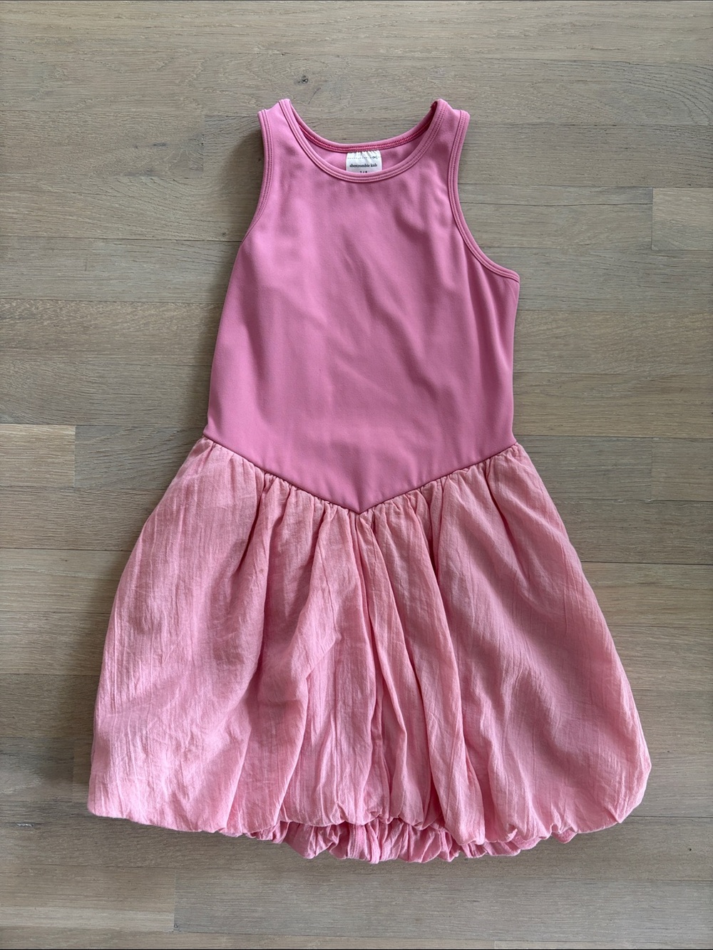 abercrombie kids Pink Sleeveless Bubble Hem Dress